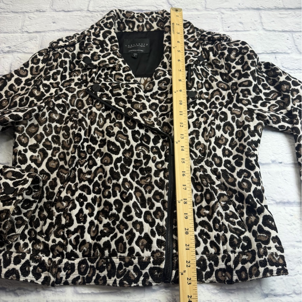 Sanctuary “Poison & Leopard” Moto Jacket from Revolve. Size L. Baddie - Picture 8 of 13